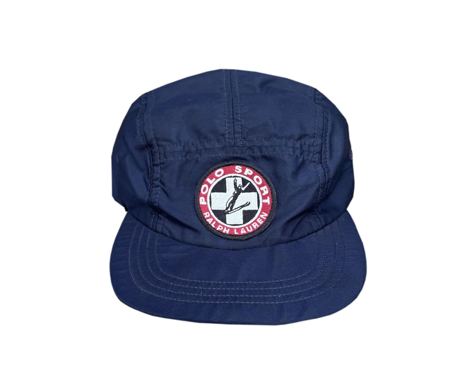 Vintage Polo Sport Ralph Lauren Ski Navy Nylon 5 Panel Hat — RootsBK